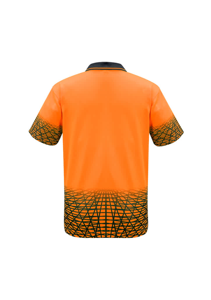 Mens Hi Vis Tracks Short Sleeve Polo - ZH300 Image 