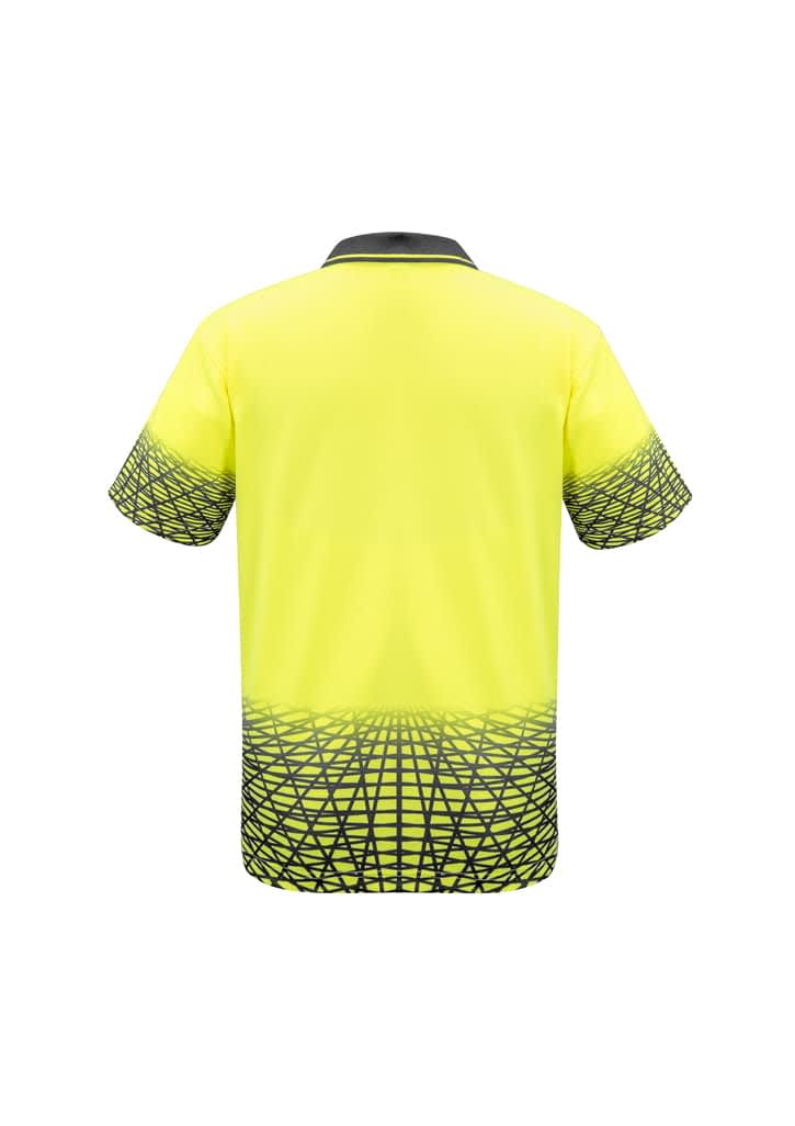 Mens Hi Vis Tracks Short Sleeve Polo - ZH300 Image 