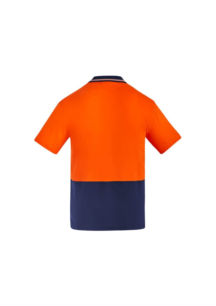 Mens Hi Vis Cotton Short Sleeve Polo - ZH435 Image 