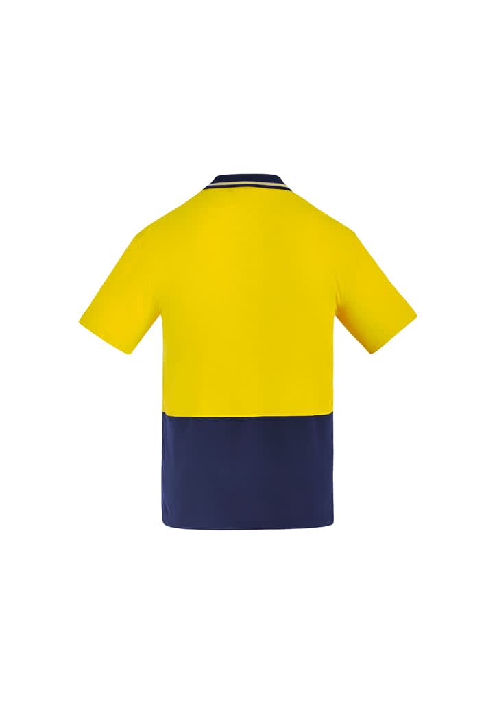 Mens Hi Vis Cotton Short Sleeve Polo - ZH435 Image 