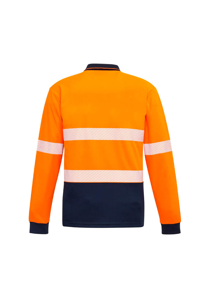 Unisex Hi Vis Segmented Tape Long Sleeve Polo - ZH530 Image 