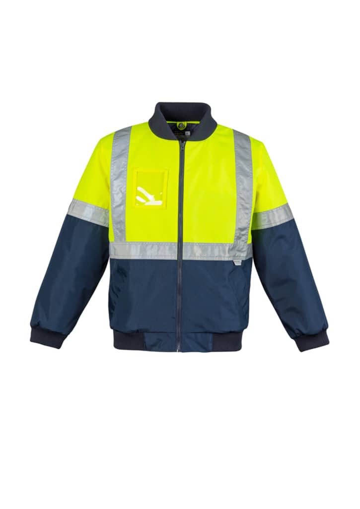 Mens HI Vis Quilted Flying Jacket