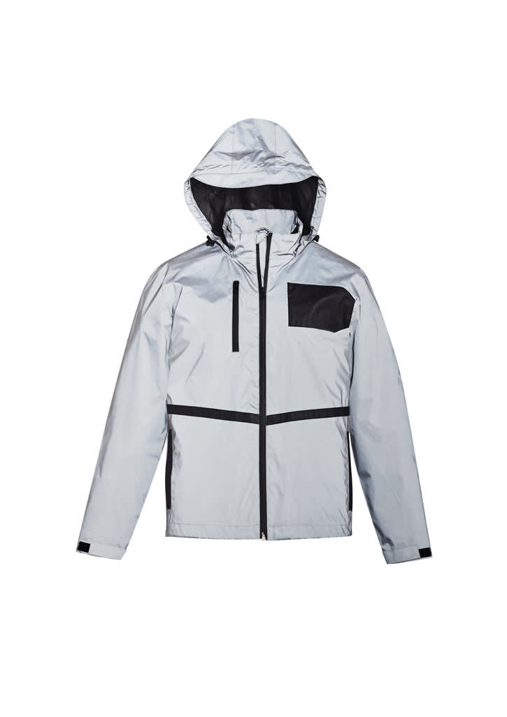 Unisex Streetworx Reflective Waterproof Jacket - ZJ380 Image Reflective Silver