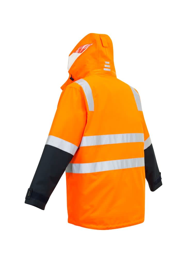 Mens Hi Vis 4 In 1 Waterproof Jacket - ZJ532 Image 