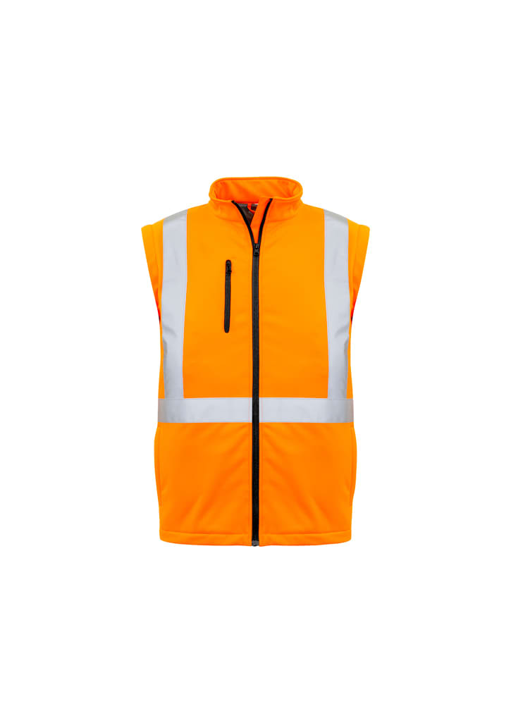 Unisex Hi Vis X Back 2 In 1 Softshell Jacket - ZJ680 Image 
