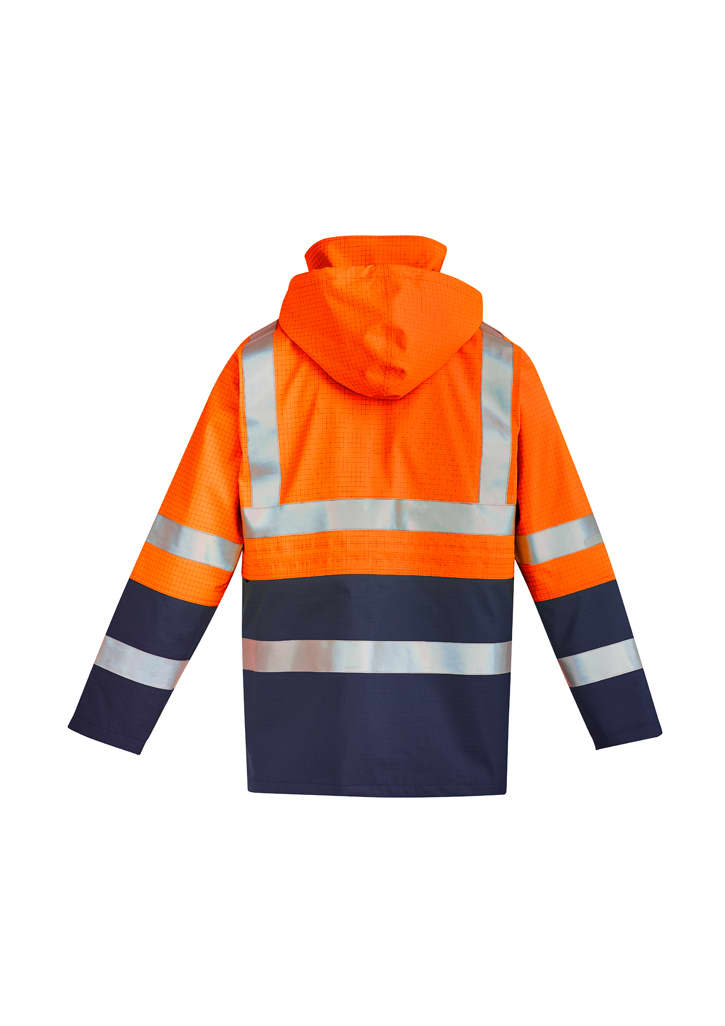 Mens Orange Flame Arc Rated Antistatic Waterproof Jacket - ZJ900 Image 
