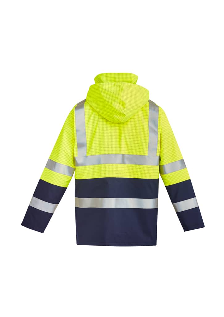 Mens Orange Flame Arc Rated Antistatic Waterproof Jacket - ZJ900 Image 