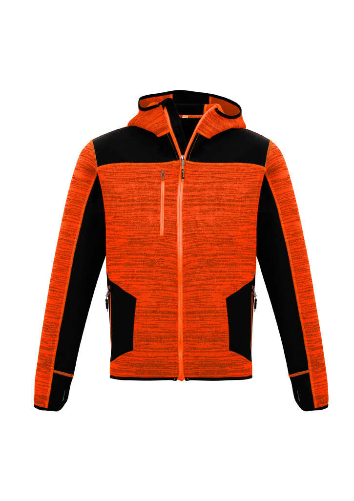Unisex Streetworx Reinforced Knit Hoodie - ZT360 Image Fluoro Orange