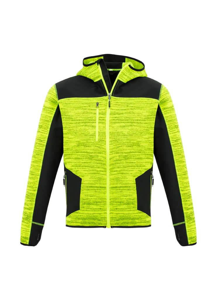 Unisex Streetworx Reinforced Knit Hoodie - ZT360 Image Fluoro Yellow