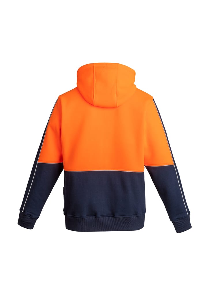 Mens Hi Vis Full Zip Hoodie - ZT464 Image 