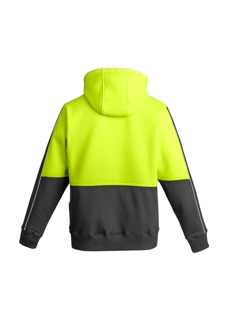 Mens Hi Vis Full Zip Hoodie - ZT464 Image 