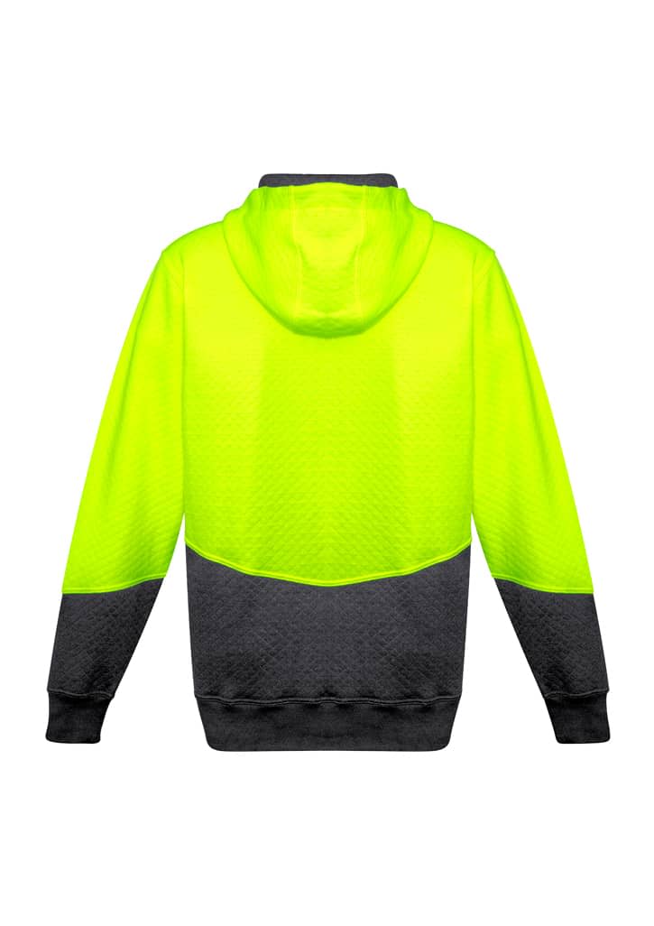 Unisex Hi Vis Textured Jacquard Full Zip Hoodie - ZT478 Image