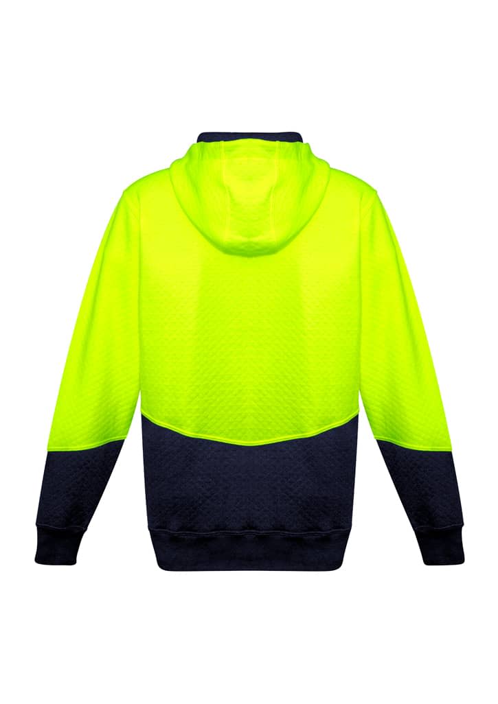 Unisex Hi Vis Textured Jacquard Full Zip Hoodie - ZT478 Image