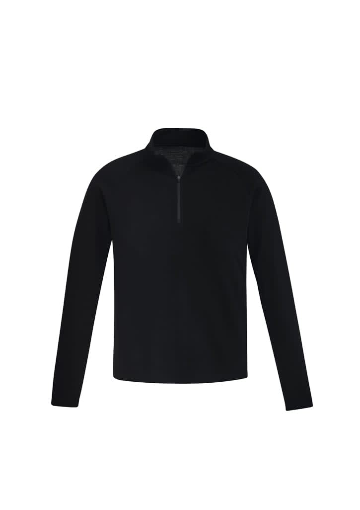 Unisex Merino Wool Mid-Layer Pullover - ZT766 Image Black