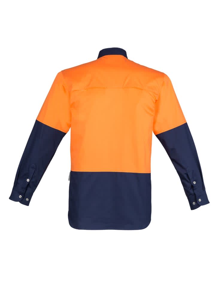 Mens Industrial Long Sleeve Shirt - ZW122 Image 