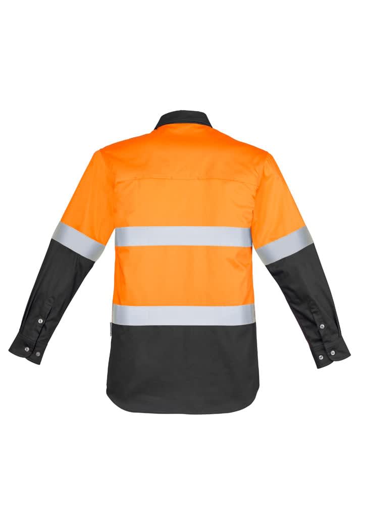 Mens Industrial Long Sleeve Shirt - Hoop Taped - ZW123 Image 