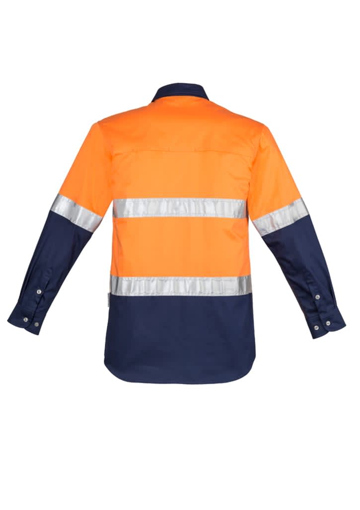 Mens Industrial Long Sleeve Shirt - Hoop Taped - ZW123 Image 