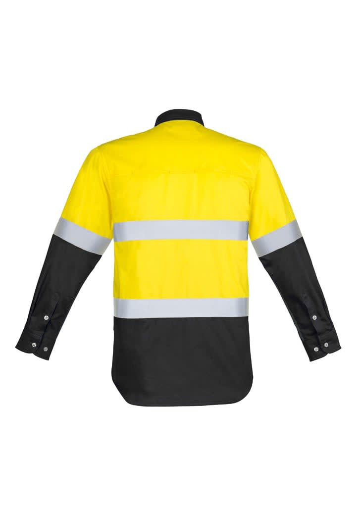 Mens Industrial Long Sleeve Shirt - Hoop Taped - ZW123 Image 