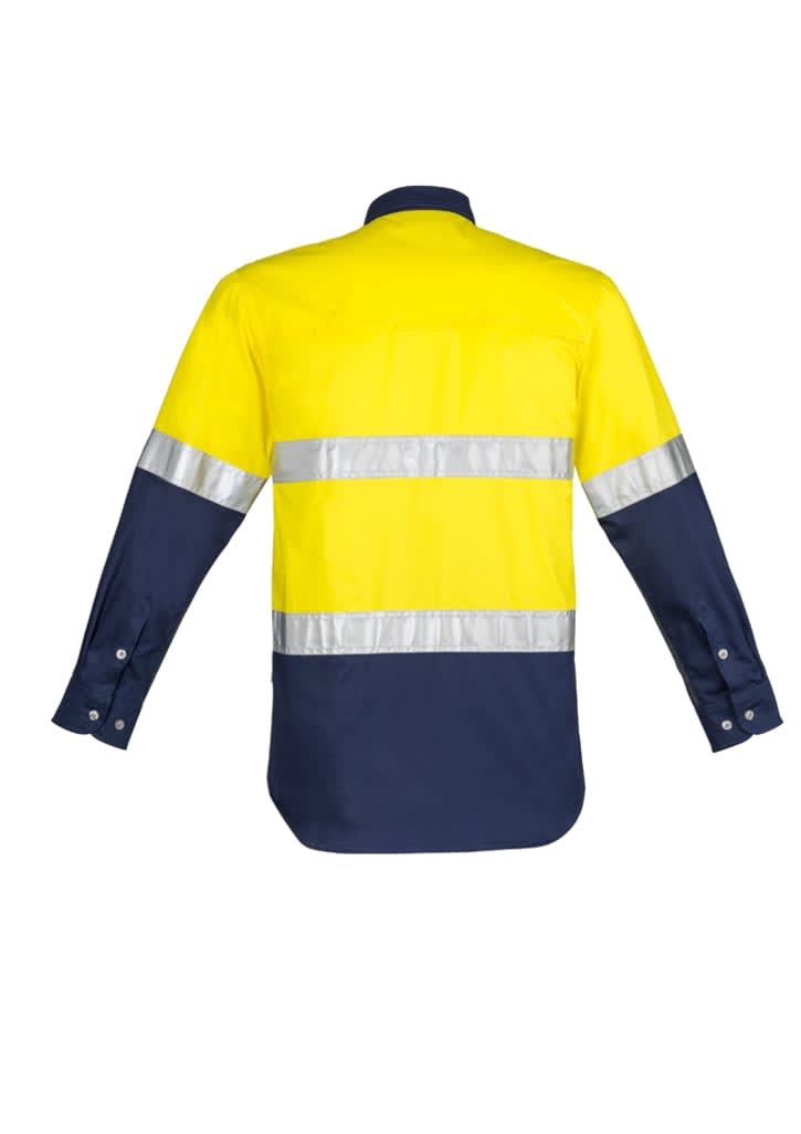 Mens Industrial Long Sleeve Shirt - Hoop Taped - ZW123 Image 