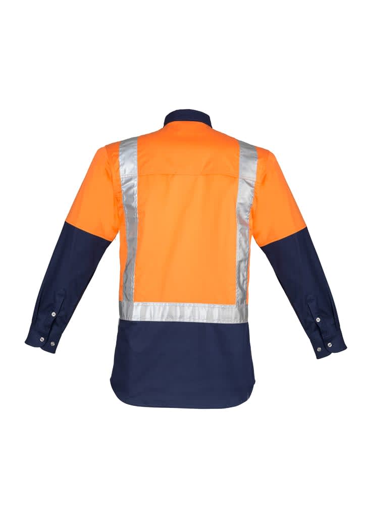 Mens Industrial Long Sleeve Shirt - Shoulder Taped - ZW124 Image