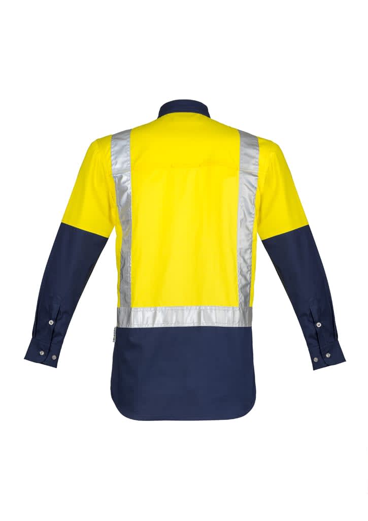 Mens Industrial Long Sleeve Shirt - Shoulder Taped - ZW124 Image