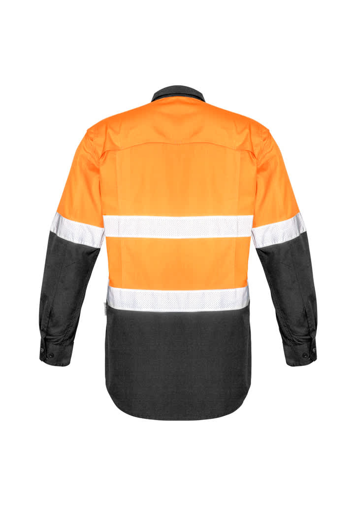 Mens Rugged Cooling HI Vis Taped Long Sleeve Shirt - ZW129 Image 