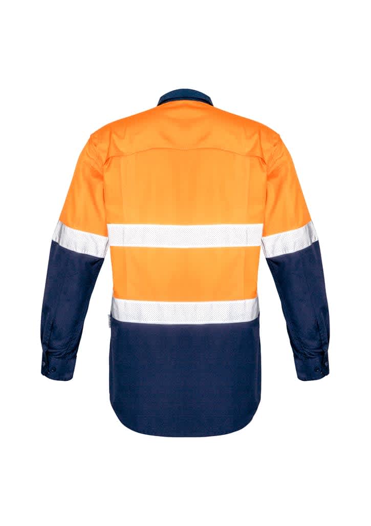 Mens Rugged Cooling HI Vis Taped Long Sleeve Shirt - ZW129 Image 