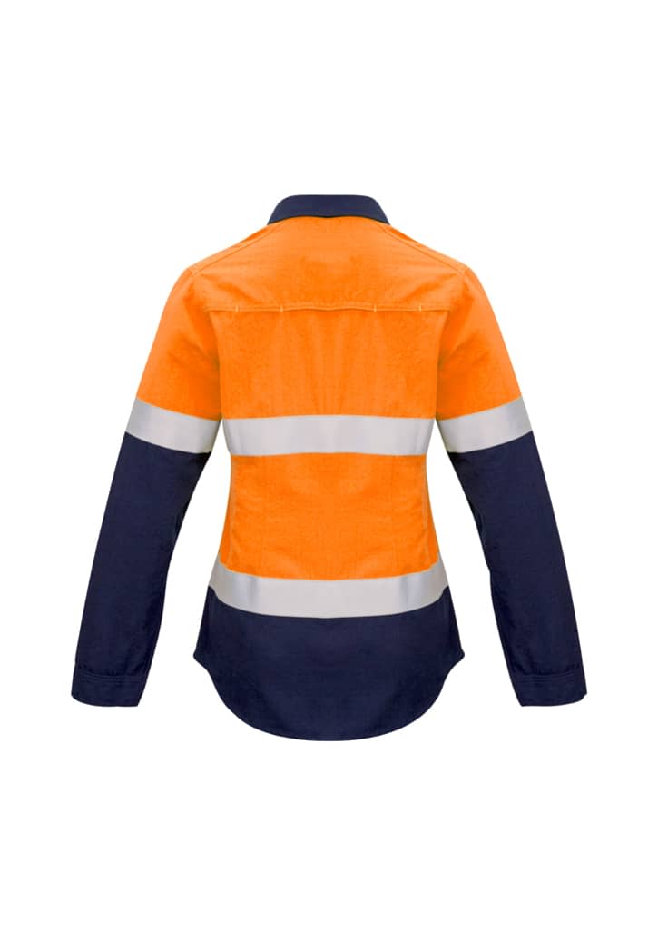 Womens FR Closed Front Hooped Taped Spliced Shirt - ZW131 Image 