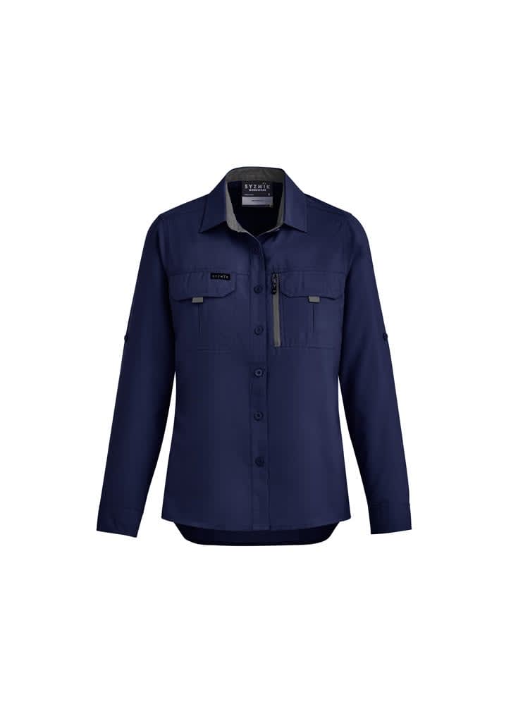Womens Outdoor Long Sleeve Shirt - ZW760 Image Navy