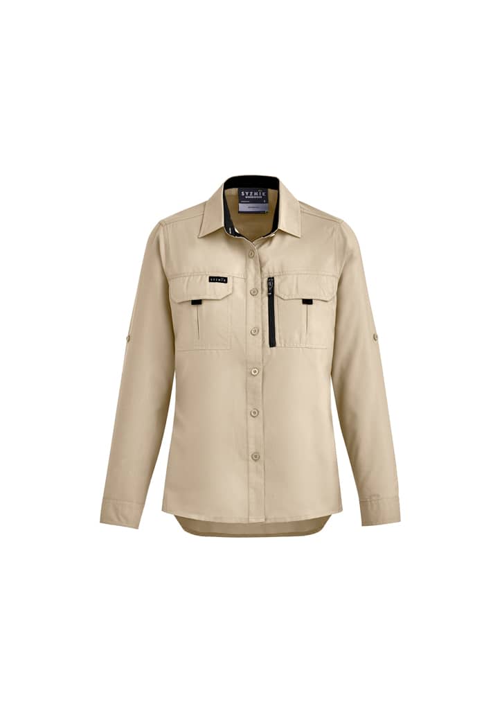 Womens Outdoor Long Sleeve Shirt - ZW760 Image Sand