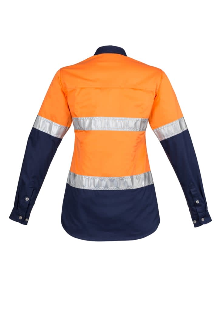 Womens Industrial Long Sleeve Shirt - Hoop Taped - ZWL123 Image
