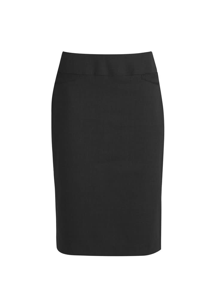 Womens Classic Knee Length Skirt - BS128LS Image Charcoal Marle