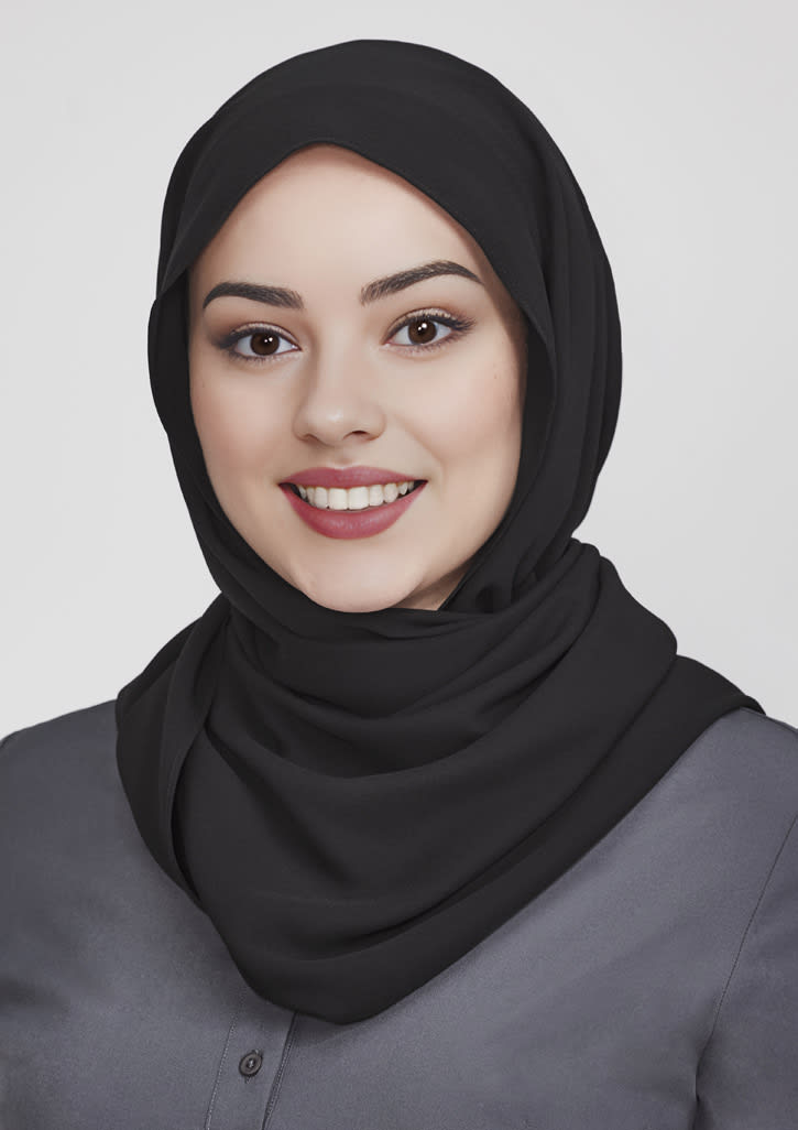 Womens Hijab - CH248L Image Black
