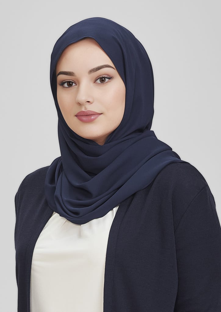 Womens Hijab - CH248L Image Navy