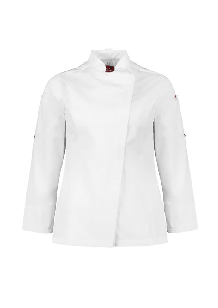 Womens Alfresco Long Sleeve Chef Jacket - CH330LL Image White
