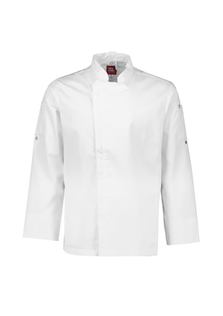 Mens Alfresco Long Sleeve Chef Jacket - CH330ML Image White