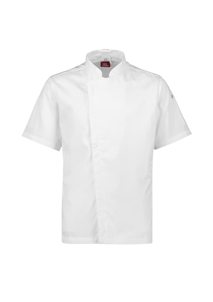 Mens Alfresco Short Sleeve Chef Jacket - CH330MS Image White