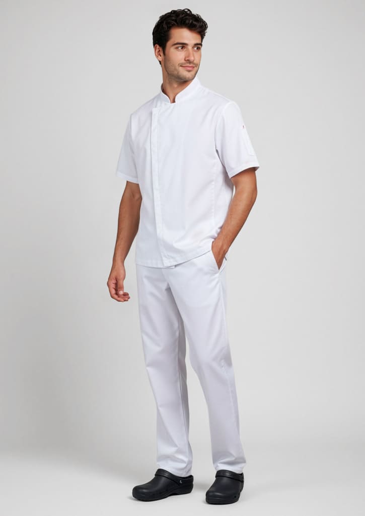 Mens Alfresco Short Sleeve Chef Jacket FA-CH330MS