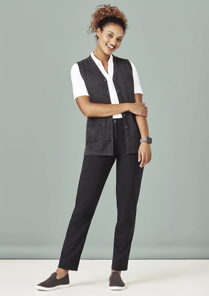 Womens Button Front Knit Vest - CK961LV Image