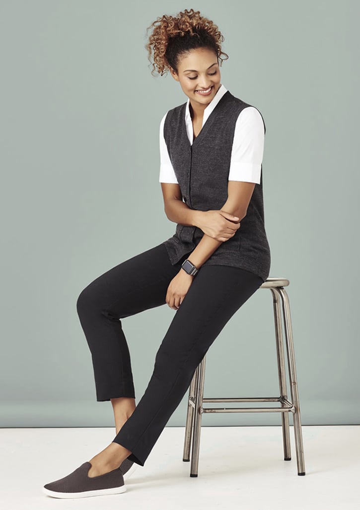 Womens Button Front Knit Vest - CK961LV Image