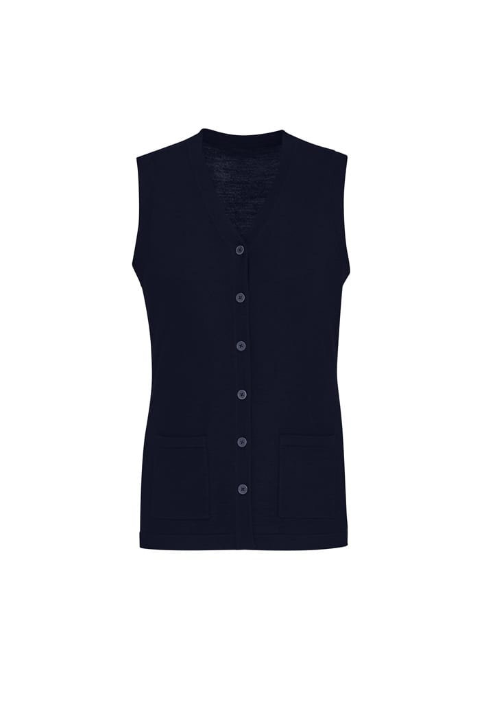 Womens Button Front Knit Vest - CK961LV Image