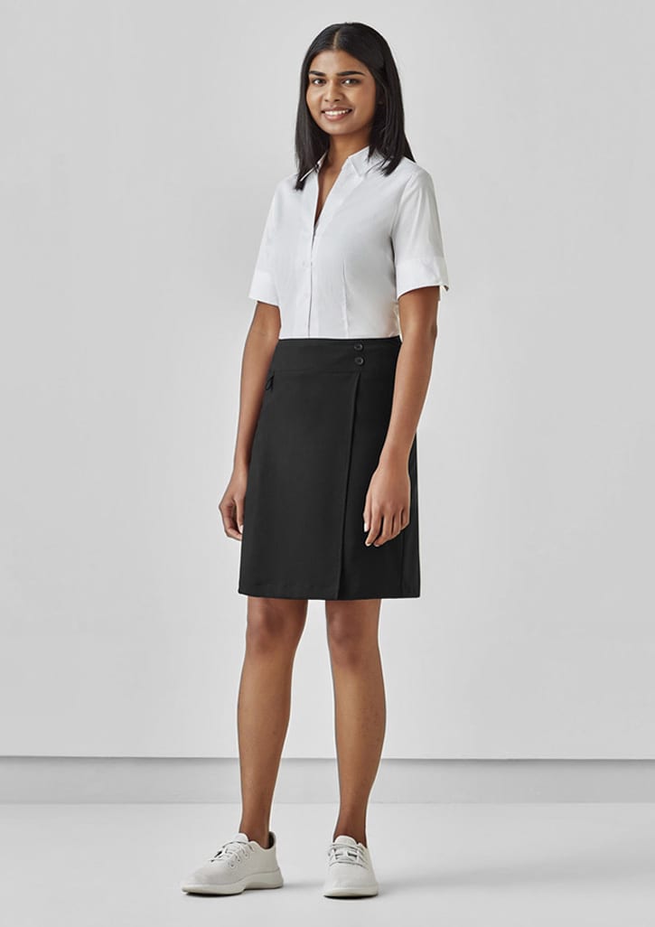Womens Comfort Waist Skort - CL145LS Image Black