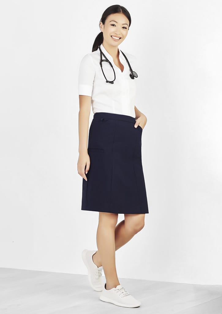 Womens Comfort Waist Cargo Skirt - CL956LS Image Black