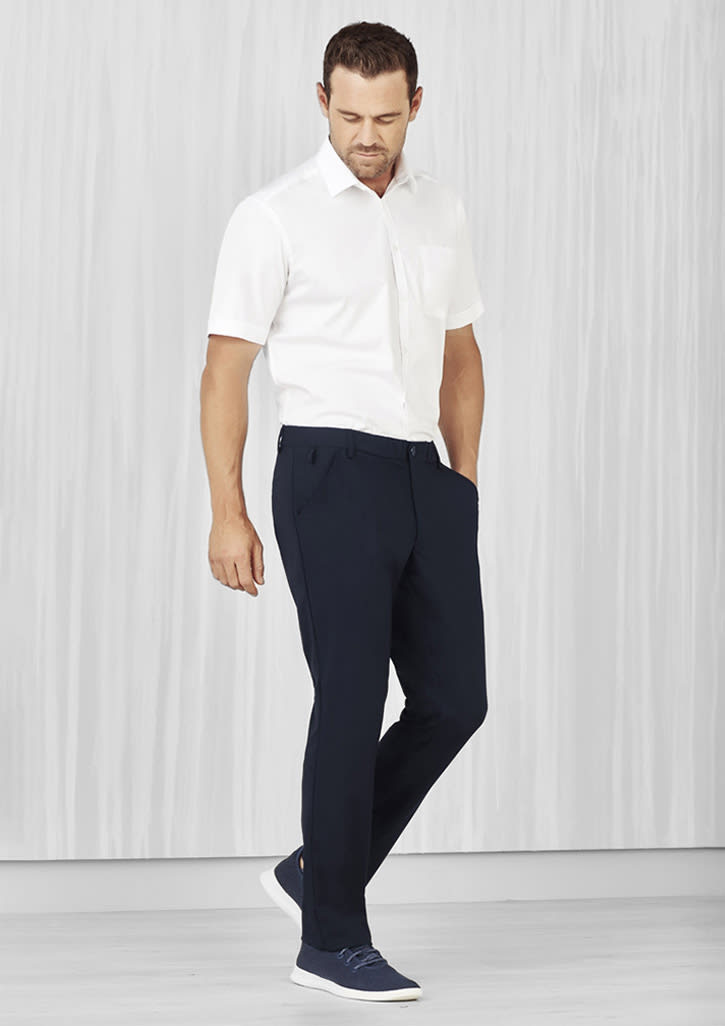Mens Comfort Waist Flat Front Pant - CL958ML Image