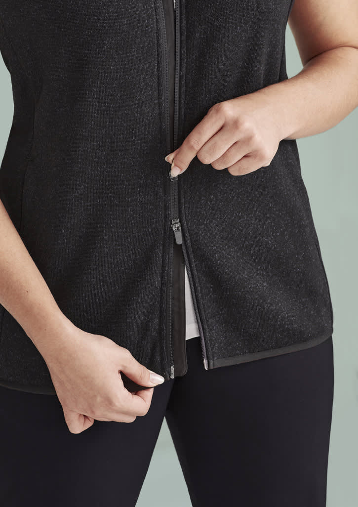 Womens Nova Zip Front Vest - CO343LV Image 