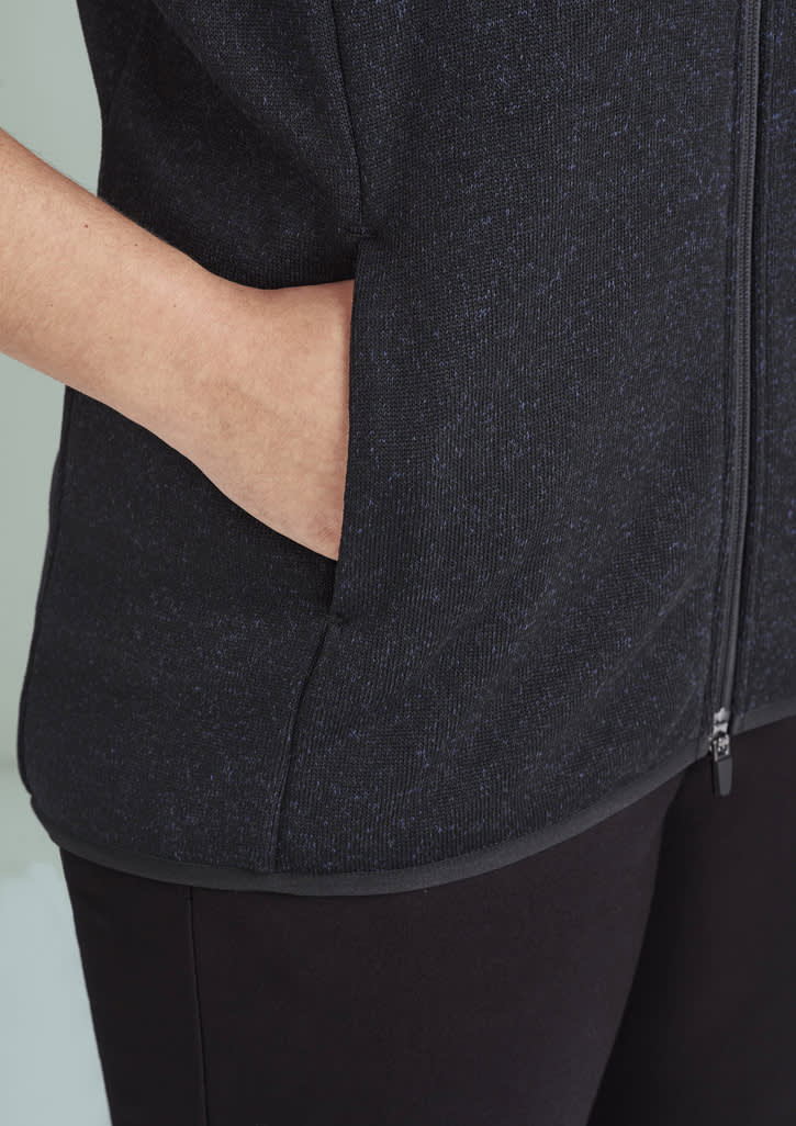 Womens Nova Zip Front Vest - CO343LV Image 