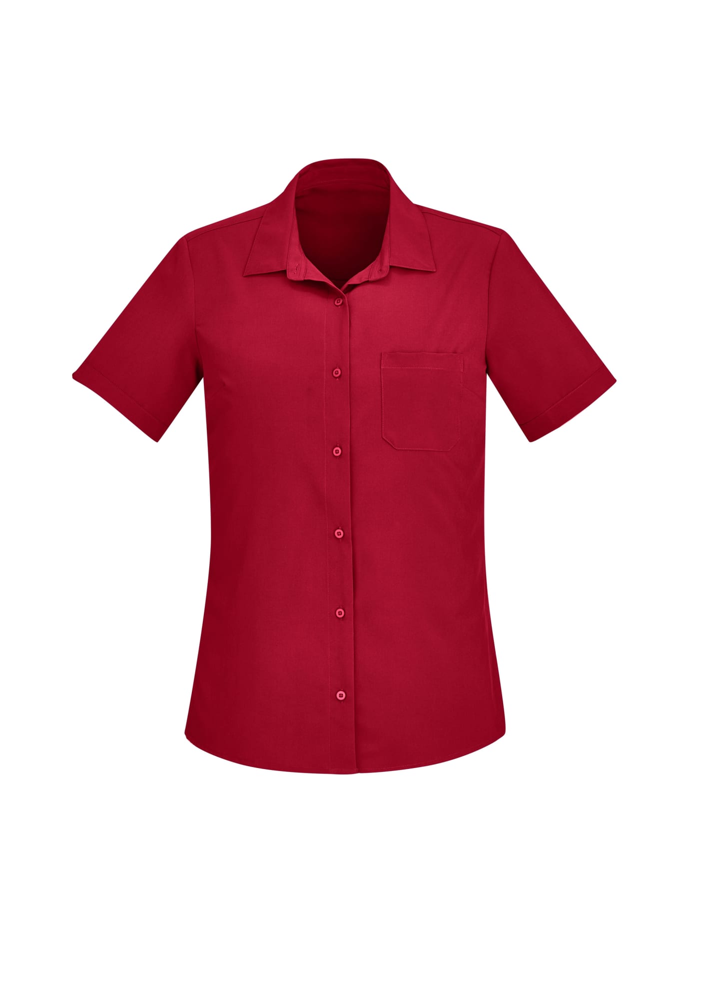 Womens Florence Plain Short Sleeve Shirt FA-CS947LS