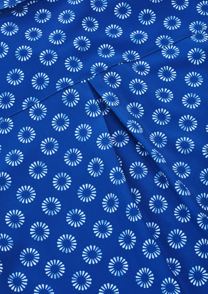 Womens Florence Daisy Print Short Sleeve Shirt - CS948LS Image 