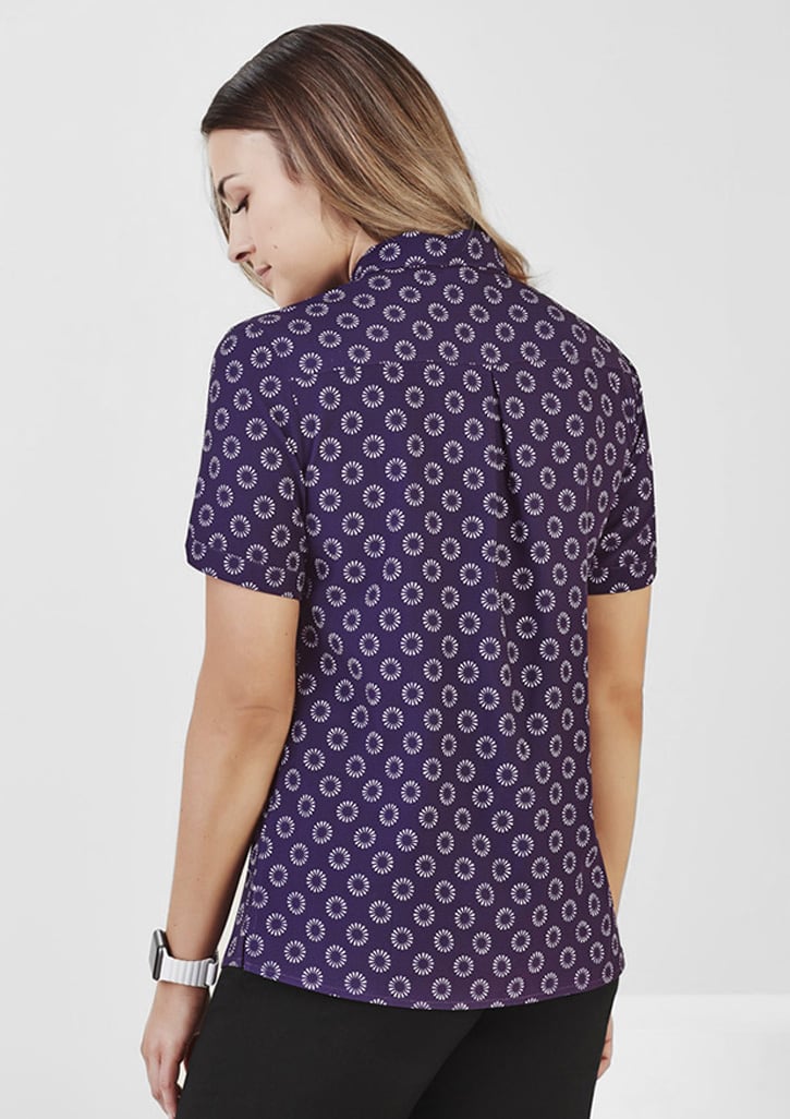 Womens Florence Daisy Print Short Sleeve Shirt - CS948LS Image 