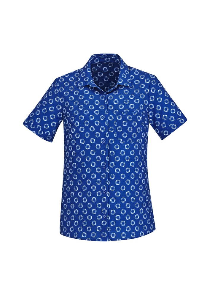 Womens Florence Daisy Print Short Sleeve Shirt - CS948LS Image 